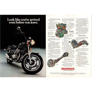 1981 Honda CB900 CB-900 Motorcycle 2 Page Vintage Print Ad Cruiser Wall Art